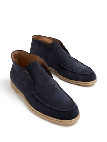 Zomšinės guminiai batai Harrys Of London mėlyna