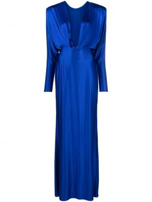 Drapované večerní šaty Alexandre Vauthier modré