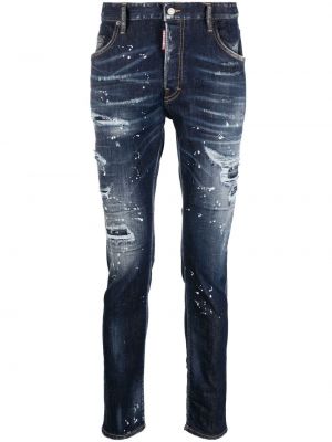 Skinny fit-jeans Dsquared2 blå