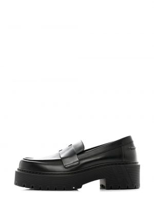 Leder loafer Hermès Pre-owned schwarz