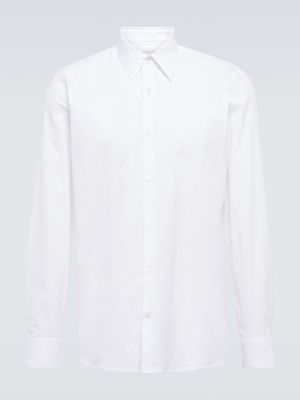 Camisa de algodón Dries Van Noten blanco