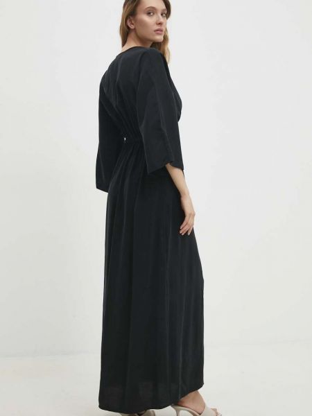 Oversized hosszú ruha Answear Lab fekete