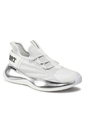 Sneakers με ρίγες τίγρη Plein Sport λευκό