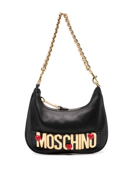 Læder kædetasker Moschino sort