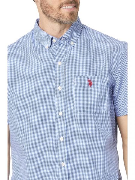 Рубашка с коротким рукавом U.s. Polo Assn. синяя