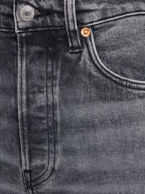 Jeans skinny di cotone Re/done grigio