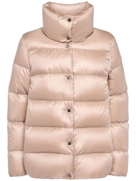 Kort jacka i nylon Moncler rosa