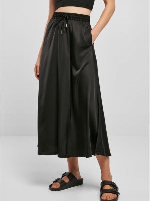 Satenska suknja Urban Classics crna