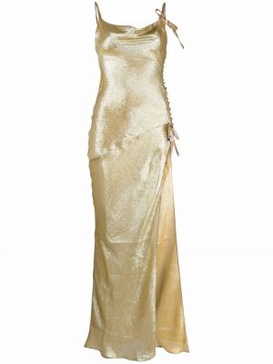 Vestido de noche Alessandra Rich dorado
