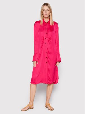 Φόρεμα σε στυλ πουκάμισο Birgitte Herskind ροζ