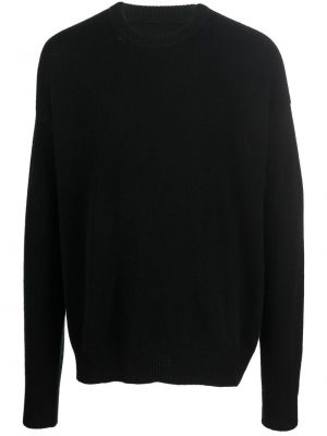 Dugi džemper od kašmira s okruglim izrezom Jil Sander crna