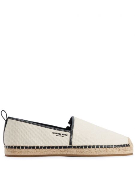 Espadrile din bumbac Michael Kors alb