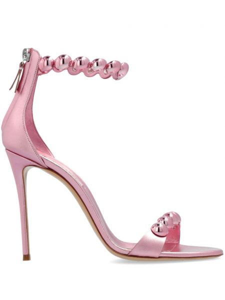 Nahast sandaalid Casadei roosa