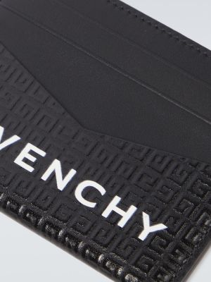 Dabīgās ādas maku Givenchy melns