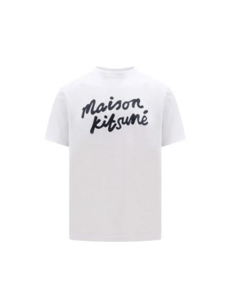 Koszulka z krótkim rękawem Maison Kitsune biała