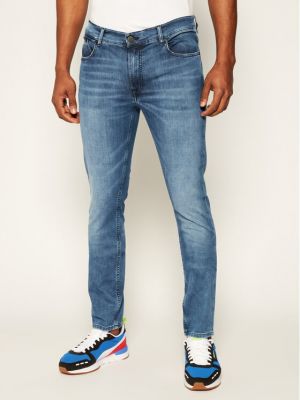 Prigludę skinny fit džinsai slim fit su kišenėmis Karl Lagerfeld mėlyna