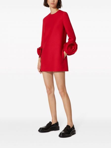 Mini-abito di lana di seta Valentino rosso
