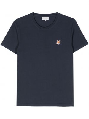 T-krekls Maison Kitsuné zils