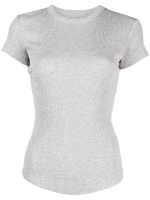 Kokvilnas t-krekls Isabel Marant pelēks
