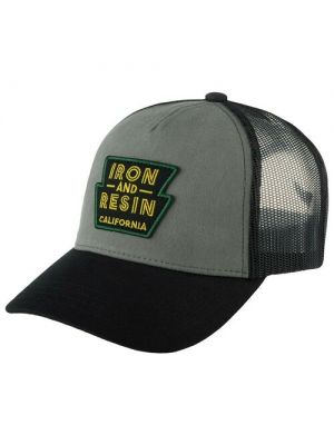 Хлопковая кепка Iron And Resin серая