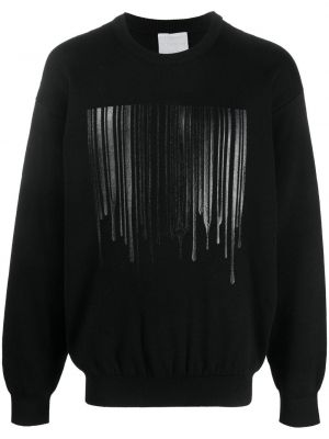 Sweter z nadrukiem Vtmnts czarny