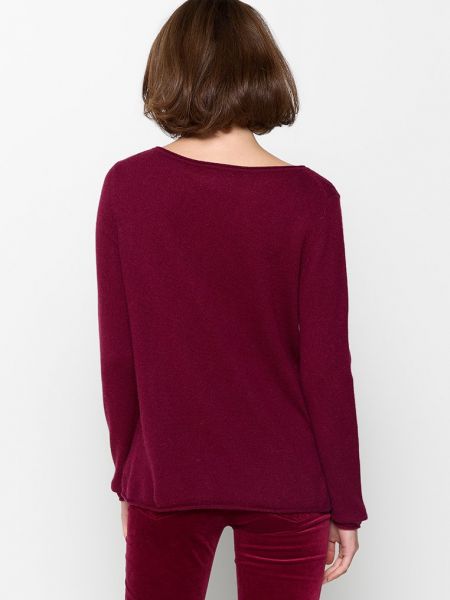 Sweter Authentic Cashmere bordowy