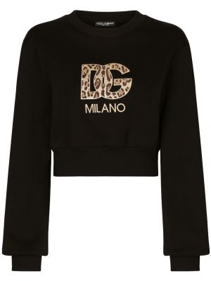 Bombažna jopa Dolce & Gabbana črna