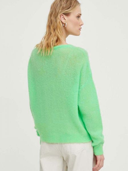 Gyapjú pulóver American Vintage zöld