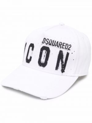 Trykt cap Dsquared2 hvit