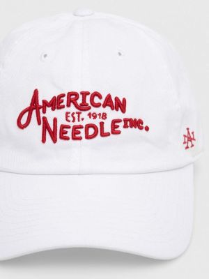 Czapka z daszkiem bawełniana American Needle biała