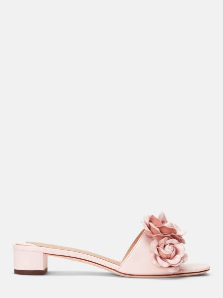 Туфли в цветочек без каблука Lauren Ralph Lauren розовые