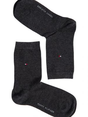 Чорапи за жартиери Tommy Hilfiger сиво