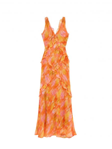 Dlouhé šaty Scalpers oranžová