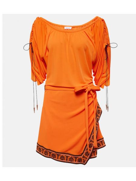 Suknele su dirželiu Rabanne oranžinė