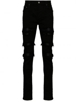 Leder skinny jeans Amiri schwarz
