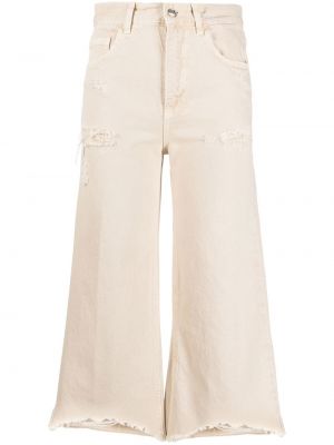 Джинсовые укороченные джинсы Liu Jo, белые