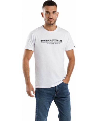 T-shirt à pois Spitzbub blanc