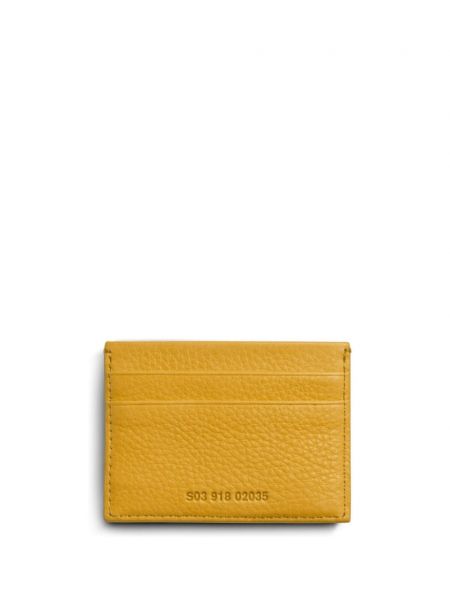 Kožená peňaženka Shinola žltá