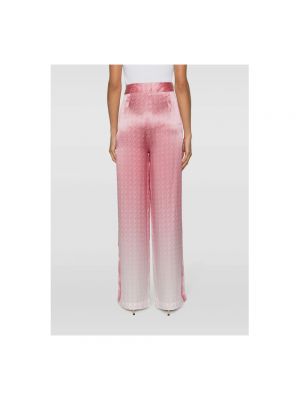 Pantalones de seda Casablanca rosa