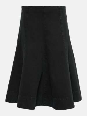 Džínsová sukňa Khaite čierna