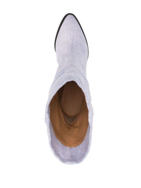 Stivali di gomma di pelle Isabel Marant viola