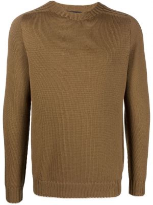 Pull en tricot col rond Dondup marron