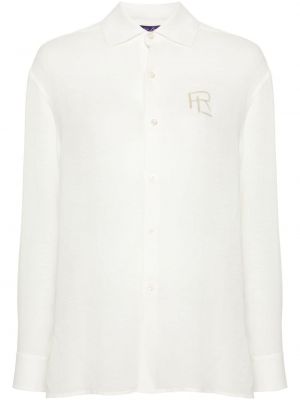 Košulja s vezom Ralph Lauren Collection bijela