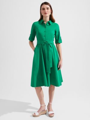 Платье-рубашка Hobb's зеленое