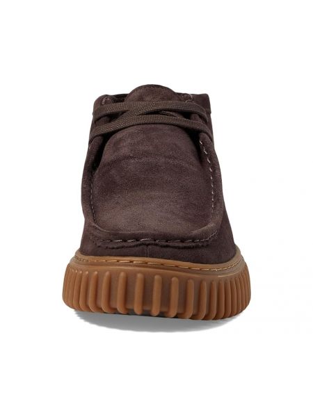 Замшевые ботинки Clarks коричневые