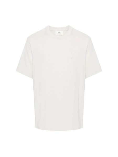 Koszulka bawełniana Ami Paris biała