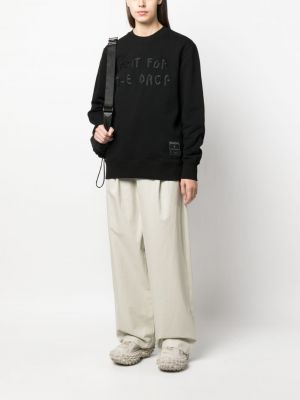 Sweatshirt mit stickerei aus baumwoll Drhope schwarz