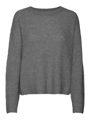 Džemper s melange uzorkom Vero Moda siva