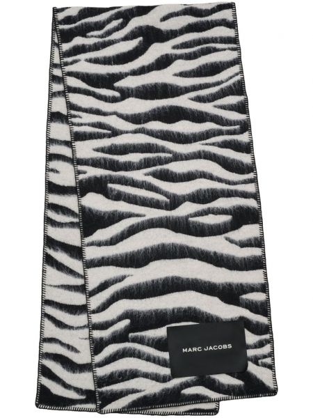 Zebra desenli şal Marc Jacobs siyah