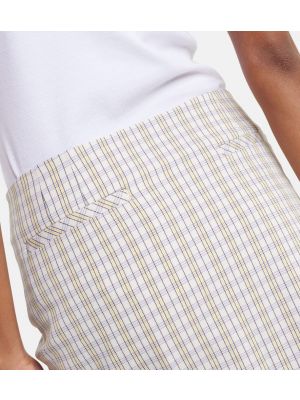 Mini spódniczka bawełniana z falbankami Tory Sport biała